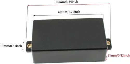 Vista 4 de Fundas para pastillas de guitarra con 2 piezas ABS cubierta de plástico esmerilado con orejas de tuerca de cobre, accesorios de guitarra