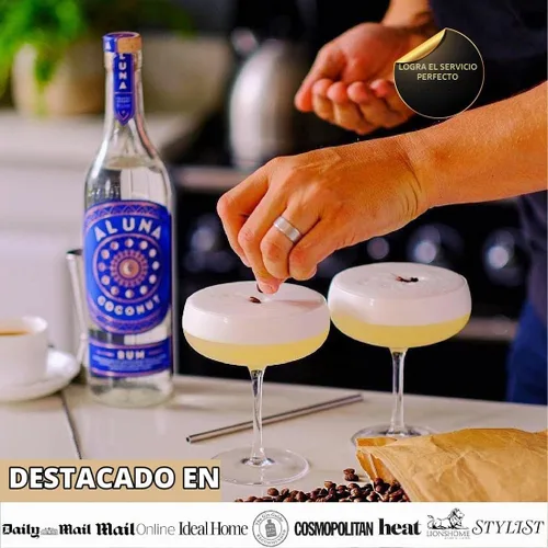 Vista 4 de VEMACITY - Juego de 2 vasos de Martini Espresso – Copas Coupé sopladas a 2 vasos de Martini Coupé