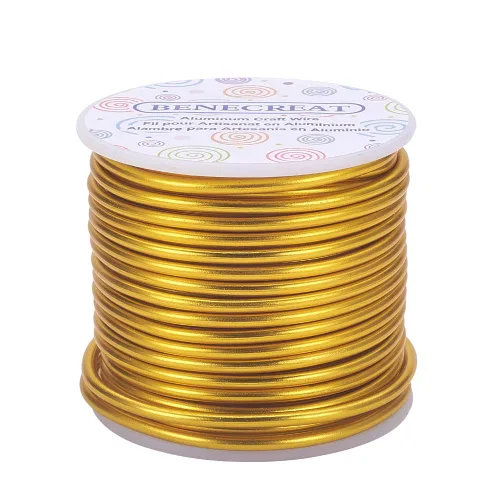 Vista 39 de BENECREAT -Alambre de aluminio para joyería de calibre 9, 55 pies, alambre metálico flexible para esculpir, ideal para manualidades de Halloween