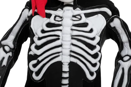 Vista 5 de Spooktacular Creations Bonito disfraz de esqueleto pirata para niños disfraz de esqueleto 3D aterrador y sombrero de pirata para fiestas de Halloween