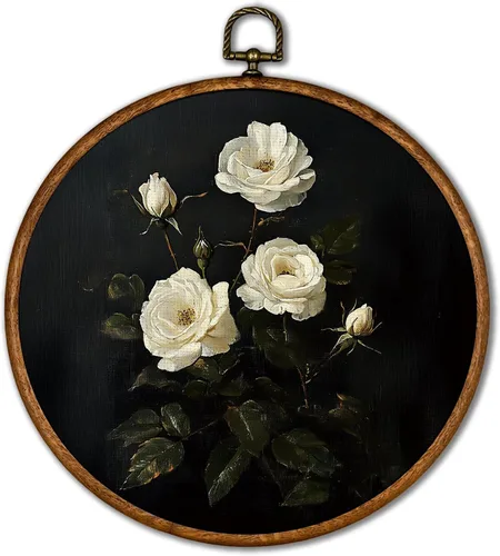 Vista 30 de KSDUT Arte de Pared con Pájaros - Chinoiserie Neutral Arte de Pared Moderno de Mediados de Siglo Marco de Lienzo Colgante Impresiones, Paisaje