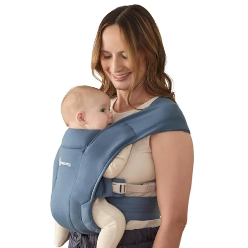 Vista 15 de Ergobaby Embrace Portabebés para Recién Nacidos hasta Niños Pequeños - Portabebés Ergonómicos Ligeros - Esenciales Acogedores (7-25 Libras), Tejido