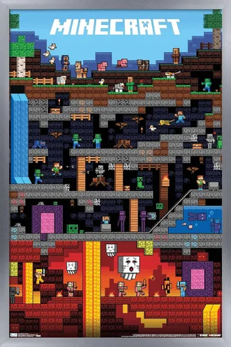 Vista 12 de Trends International Minecraft - Póster de pared Worldly, 22.375 x 34 pulgadas, versión sin marco