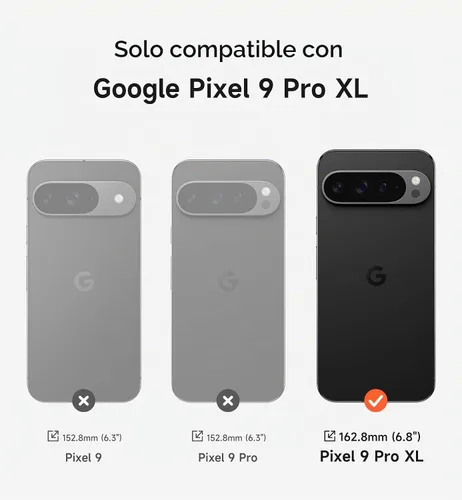 Vista 2 de SURITCH Funda para teléfono Google Pixel 9 Pro XL, compatible con MagSafe, funda protectora con cubierta de cámara y soporte de metal ajustable