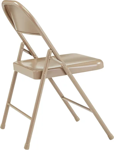 Vista 4 de National Public Seating - Sillas plegables portátiles de acero de la serie 900, sillas plegables de alta resistencia para interiores y exteriores