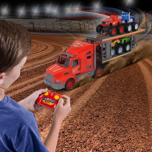 Vista 4 de NKOK Blaze y las Máquinas Monstruosas RC: Transportador con Máquinas Monstruosas - Nickelodeon, Control Remoto, 2.4 GHz