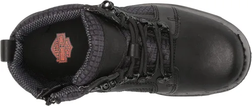 Vista 5 de HARLEY-DAVIDSON FOOTWEAR Botas de motocicleta Hamlyn de encaje de 5 pulgadas para mujer, Negro