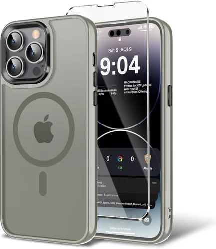 Vista 34 de Funda para iPhone 11 con protector de pantalla, compatible con MagSafe, ultra delgada, translúcida, mate, a prueba de golpes, color negro