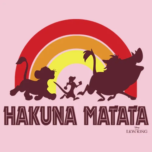 Vista 2 de Fifth Sun Disney Lion King Hakuna Rainbow - Camiseta sólida para niña