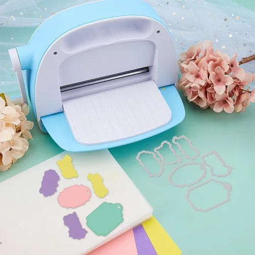 Vista 4 de INFUNLY Juego de 3 sellos y troqueles para hacer tarjetas, bendición, palabras, troqueles y sellos, diseño de feliz primavera, sellos transparentes