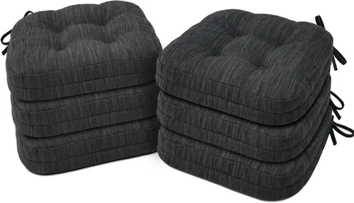 Vista 13 de Shinnwa Juego de 2 cojines para silla de comedor, cojines para silla de cocina de espuma viscoelástica de doble capa, almohadillas de asiento