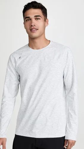 Vista 2 de Rhone Camisa de entrenamiento de manga larga para hombre, atlética, tela ultrasuave, absorbe la humedad, antiolor, protección solar UPF 50