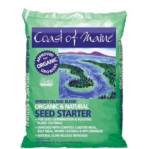 Vista 8 de Coast of Maine, 16qt (paquete de 10) mezcla de isla de brote, iniciador de semillas orgánicas y naturales para germinación de semillas y esquejes