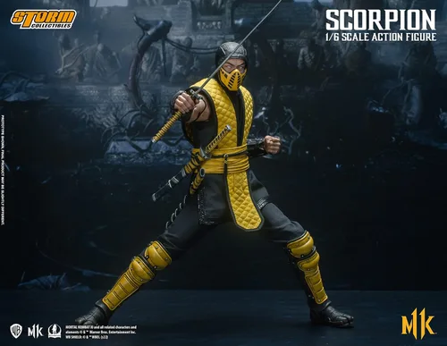 Vista 13 de Storm Collectibles - Mortal Kombat 11 - Figura de acción de Scorpion