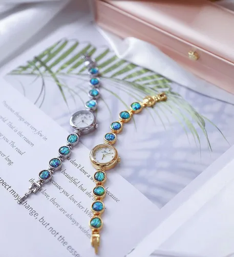 Vista 5 de ADSBIAOYE Reloj de pulsera de lujo con diamantes de cristal para mujer, resistente al agua