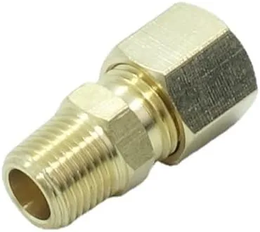 Vista 13 de 3 piezas de conexión de compresión de latón 1/2" OD del tubo x 1/2" OD conector de unión