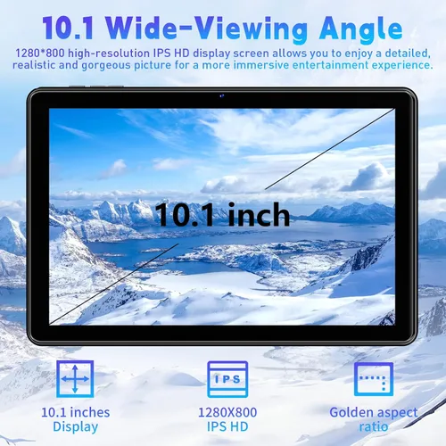 Vista 6 de Tablet de 10 pulgadas, tableta Android de 10 pulgadas, tableta Android 15 con 18 GB de RAM 128 GB de ROM, 1 TB expandible, Widevine L1, procesador