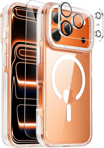 Vista 62 de Funda para iPhone 11, funda magnética con función atril [protección de grado militar] y [compatible con MagSafe], funda protectora delgada