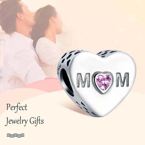 Vista 3 de Annmors Silver Charms for Bracelets 925 Sterling Dragonfly Family Heart Love Dangle for Women Bracelet & Necklace Pendant