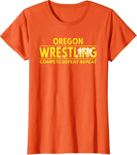 Vista 62 de Oregon Wrestling - Camiseta para competir, derrota, repetir