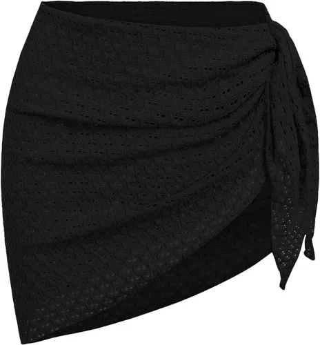 Vista 47 de ZAFUL - Pareo de mujer, pareo de playa, pareo transparente para bikini, pareo de gasa para traje de baño 0- Café