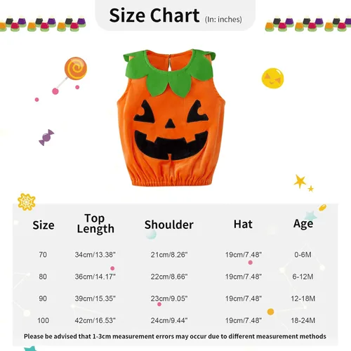 Vista 9 de Disfraz de calabaza para bebés recién nacidos disfraz de Halloween para niños disfraz de calabaza infantil traje de mameluco con capucha
