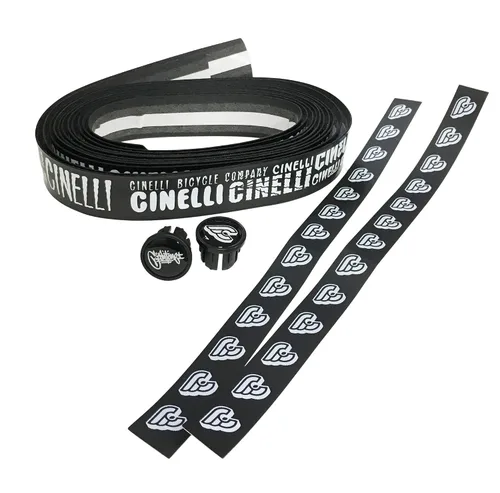 Vista 2 de Cinelli Cinta de manillar Volee Mike Giant, color negro bike-handlebar-tape