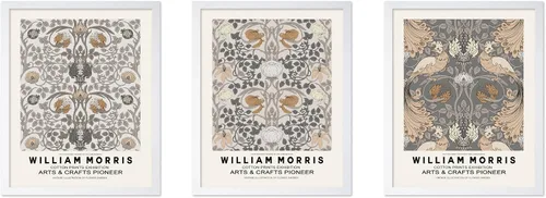 Vista 30 de Poster Master Impresión Vintage del Ladrón de Fresas - Póster Retro de William Morris - Arte de Patrón Floral - Regalo para Hombres y Mujeres