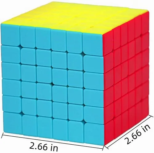 Vista 2 de BestCube Cubo de velocidad 6x6 rompecabezas de cubo de velocidad sin pegatinas 6x6x6