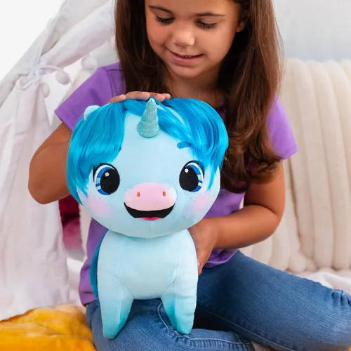 Vista 4 de Not Quite Narwhal Kelp Tuskington - Peluche de 12 pulgadas, material suave para abrazar, gran juego para el cabello