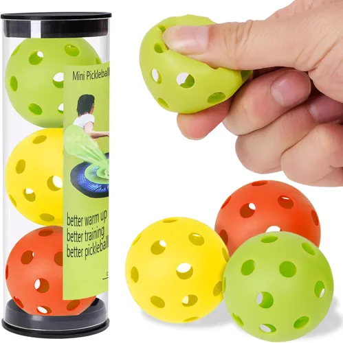 Vista 8 de Mini Pickleball Training Balls - Warm Up Pickleball Drills, Enhance Reaction Time & Hand-Eye Coordination Ideal Gift for All Ages and