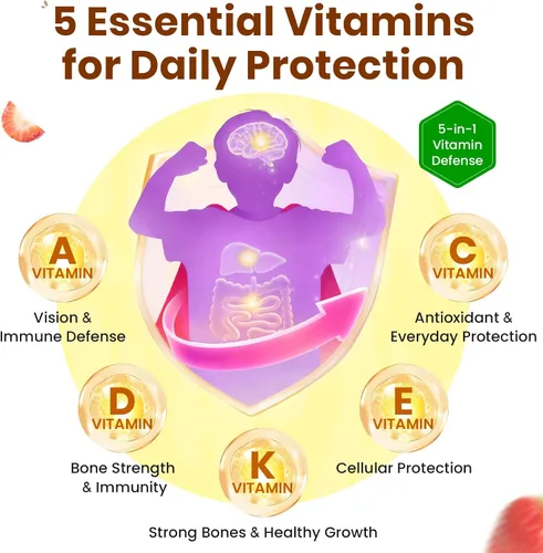 Vista 3 de Desintoxicación de zeolita para niños Apoyo neuroinmunológico y de triple acción con zeolita clinoptilolita, clorella y metilo B12 Vitaminas A