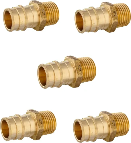 Vista 7 de 5 piezas EFIELD Pex-A Poly PPSU Expansión Adaptador 1" X1" Macho NPT Para tubería Pex A, ASTM F1960-PPSU1960060 (5)