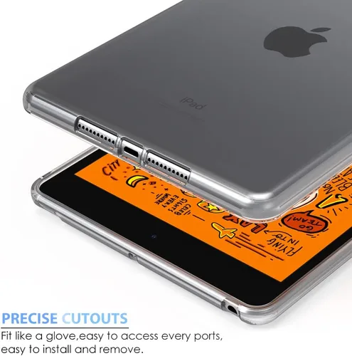 Vista 4 de Puxicu Funda para iPad mini 5 / Mini 4 / Mini 3 / Mini 2 / Mini 1, diseño delgado y suave TPU funda protectora para iPad mini 7.9 pulgadas tablet