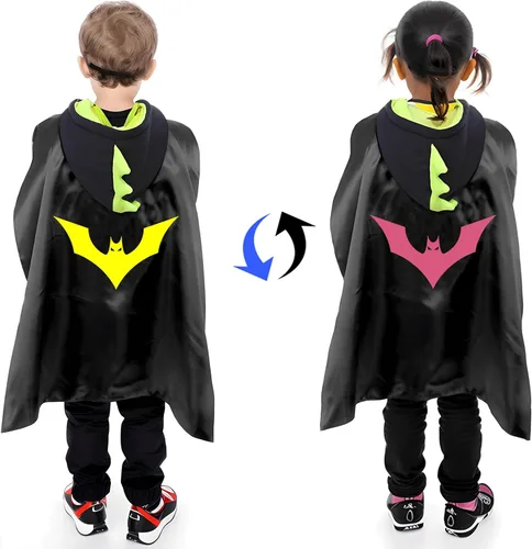 Vista 4 de NFTX Toys for 3-10 Year Boys Girls, Double Side Superhero Capes with Mask for Kids Christmas Costume Birthday Gifts