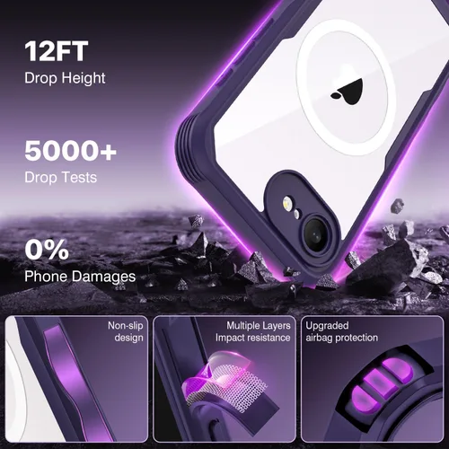 Vista 271 de CENHUFO Funda de privacidad para iPhone 11 Pro, funda de cuerpo completo con protector de pantalla de privacidad de vidrio templado 9H integrado