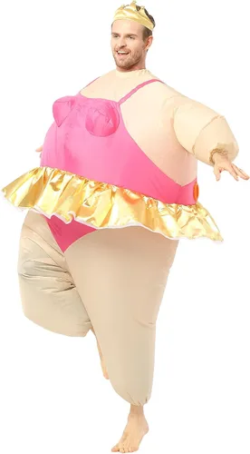 Vista 2 de Disfraz inflable de bailarina gorda para fiesta de Halloween