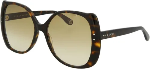 Vista 2 de Gucci Gafas de sol Gg0472s 2.205in para mujer, Habana oscuro