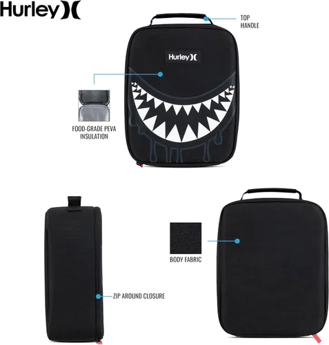 Vista 7 de Hurley Men's Insulated Lunch Tote Bag