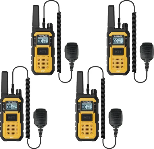 Vista 15 de Retevis RB48 - Walkie Talkies de Largo Alcance, Radios de 2 Vías MIL-STD 810H de Alta Resistencia con Auricular, Resistente al Agua IP67, 2000 mAh
