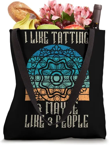 Vista 4 de Bolsa de mano I Like Tatting & Maybe Like 3 People