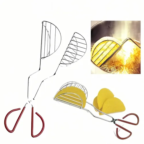 Vista 2 de Taco Maker Press Frito Taco Shells Molde Crisp Freidora Herramientas de Cocina Gadgets