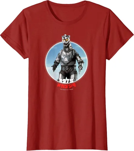 Vista 60 de Godzilla Mechagodzilla 1975 Icons of Toho T-Shirt Asphalt Grey