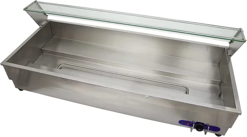 Vista 6 de INTSUPERMAI Calentador comercial de 8 sartenes de 6 pulgadas de profundidad para encimera, calentador de sopa de alimentos Bain Marie, calentador