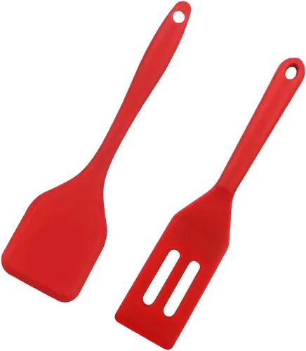 Vista 7 de Mini espátula pequeña, 2 piezas flexibles antiadherentes brownie silicona pequeña espátula