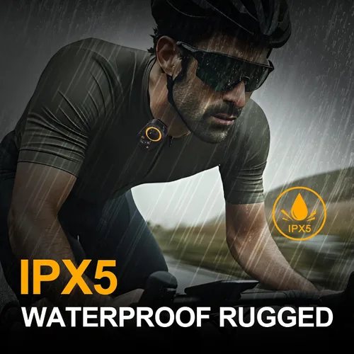 Vista 7 de Altavoz Bluetooth portátil, Bluetooth 5.4 Clip en altavoz inalámbrico con micrófono, función TWS, 12 horas de reproducción, IPX5 impermeable, mini