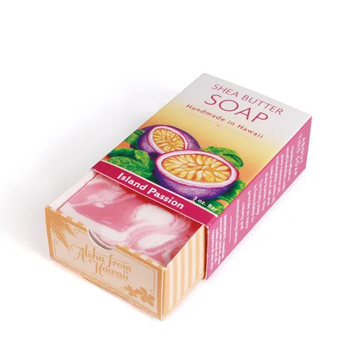 Vista 5 de Island Soap & Candle Works Jabón de manteca de karité hecho a mano, Hawaiian Sunrise Amanecer hawaiano