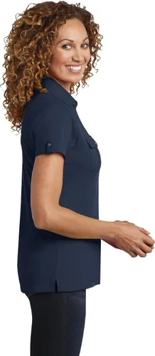 Vista 3 de District Made Camiseta de encaje Tri Blend para mujer