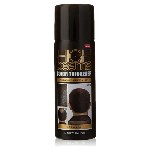 Vista 2 de High Beams Espesante de color temporal en spray para el cabello, negro, 2.7 oz (paquete de 3)
