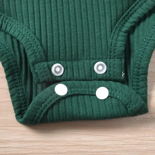 Vista 67 de Aalizzwell Conjunto de mameluco acanalado para bebé recién nacido prematuro para otoño e invierno